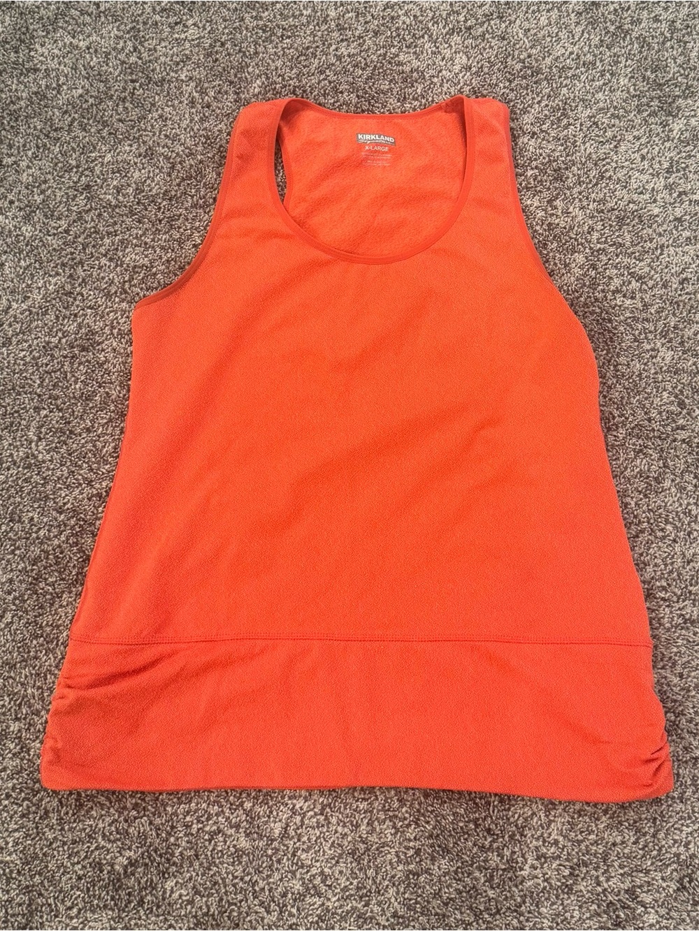 Kirkland Signature Orange Scoop Neck Racerback Tank